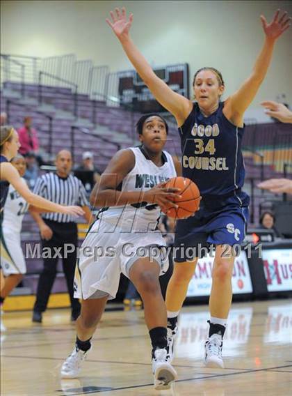 Thumbnail 3 in Our Lady of Good Counsel vs. Wesleyan (Nike Tournament of Champions) photogallery.