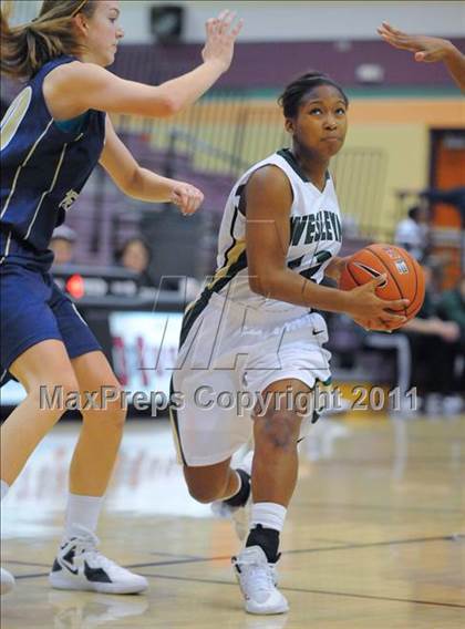 Thumbnail 1 in Our Lady of Good Counsel vs. Wesleyan (Nike Tournament of Champions) photogallery.