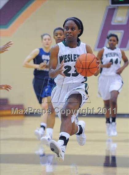Thumbnail 1 in Our Lady of Good Counsel vs. Wesleyan (Nike Tournament of Champions) photogallery.