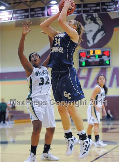 Thumbnail 1 in Our Lady of Good Counsel vs. Wesleyan (Nike Tournament of Champions) photogallery.