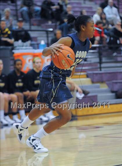 Thumbnail 1 in Our Lady of Good Counsel vs. Wesleyan (Nike Tournament of Champions) photogallery.