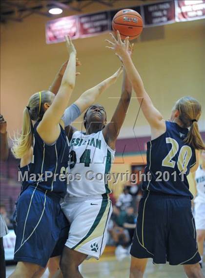 Thumbnail 3 in Our Lady of Good Counsel vs. Wesleyan (Nike Tournament of Champions) photogallery.