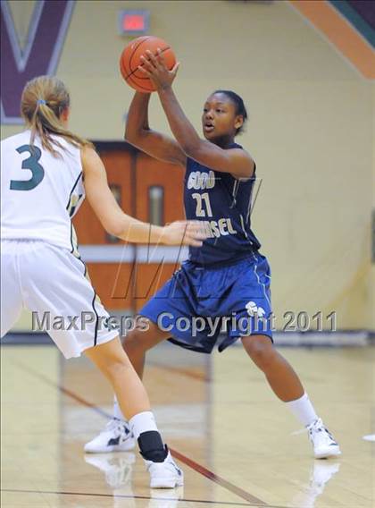 Thumbnail 1 in Our Lady of Good Counsel vs. Wesleyan (Nike Tournament of Champions) photogallery.