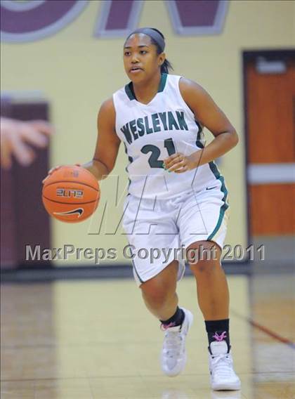 Thumbnail 1 in Our Lady of Good Counsel vs. Wesleyan (Nike Tournament of Champions) photogallery.