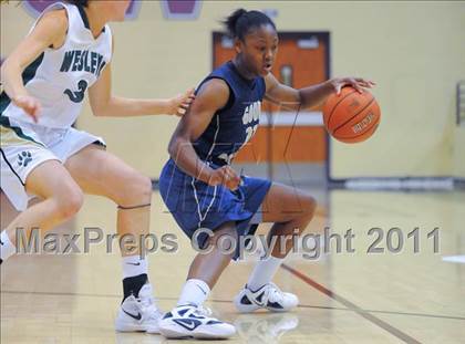 Thumbnail 1 in Our Lady of Good Counsel vs. Wesleyan (Nike Tournament of Champions) photogallery.