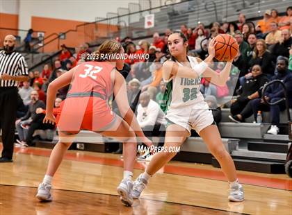 Thumbnail 2 in IHSAA Sectional Semi-Final Frankton vs. Yorktown photogallery.