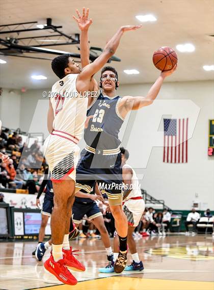 Thumbnail 1 in Centennial vs. St. John Bosco (The Classic at Damien) Tournament photogallery.