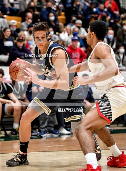 Thumbnail 1 in Centennial vs. St. John Bosco (The Classic at Damien) Tournament photogallery.