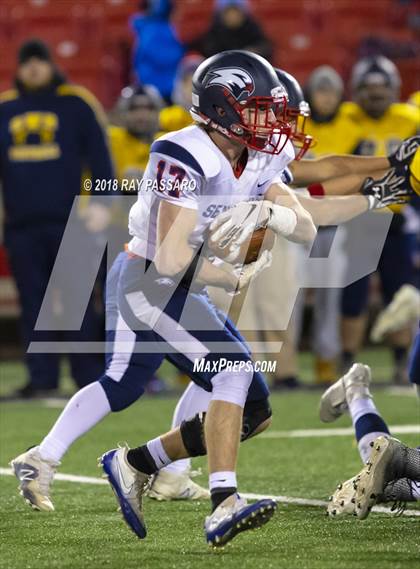 Thumbnail 1 in Shoreham-Wading River vs. Cold Spring Harbor (Long Island Class IV Championship) photogallery.