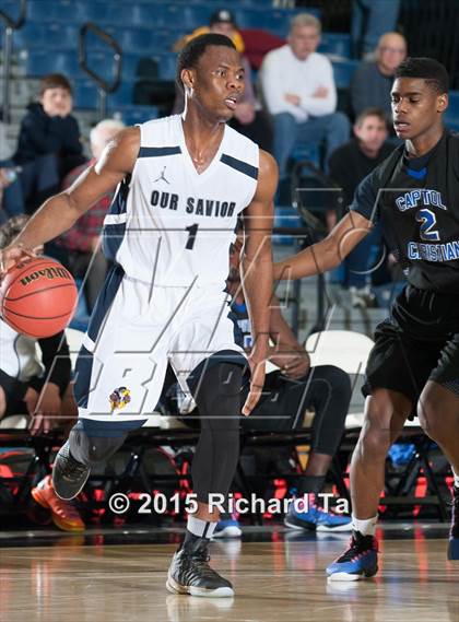 Thumbnail 3 in Capitol Christian Academy vs. Our Savior New American (Play by Play Classic) photogallery.