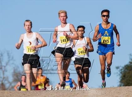 Thumbnail 2 in CIF State Cross Country Championships (D4 Boys Race) photogallery.
