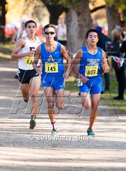 Thumbnail 3 in CIF State Cross Country Championships (D4 Boys Race) photogallery.