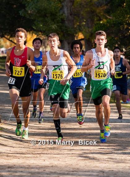 Thumbnail 1 in CIF State Cross Country Championships (D4 Boys Race) photogallery.