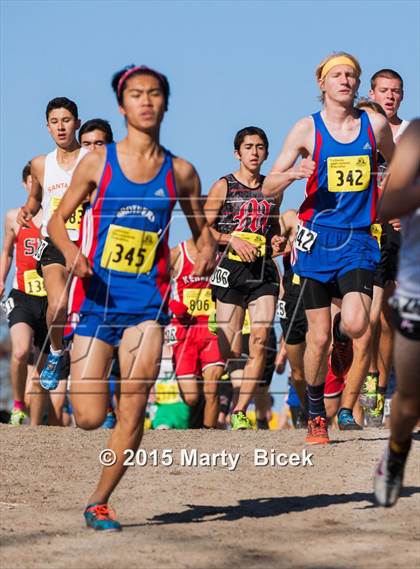 Thumbnail 1 in CIF State Cross Country Championships (D4 Boys Race) photogallery.