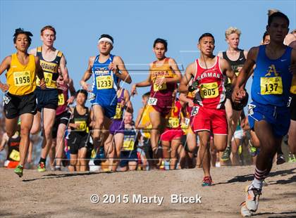 Thumbnail 2 in CIF State Cross Country Championships (D4 Boys Race) photogallery.