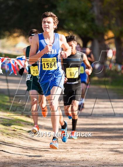 Thumbnail 2 in CIF State Cross Country Championships (D4 Boys Race) photogallery.