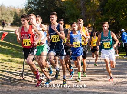 Thumbnail 2 in CIF State Cross Country Championships (D4 Boys Race) photogallery.