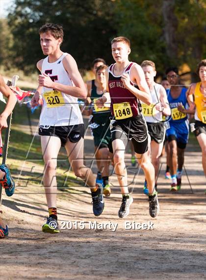 Thumbnail 2 in CIF State Cross Country Championships (D4 Boys Race) photogallery.