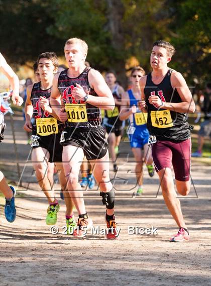 Thumbnail 1 in CIF State Cross Country Championships (D4 Boys Race) photogallery.