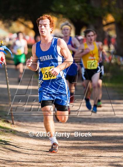 Thumbnail 1 in CIF State Cross Country Championships (D4 Boys Race) photogallery.