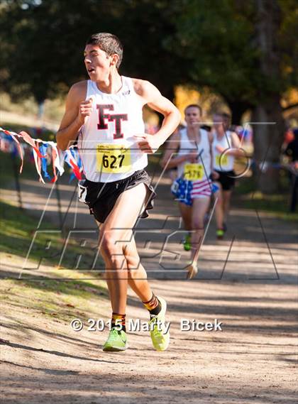 Thumbnail 2 in CIF State Cross Country Championships (D4 Boys Race) photogallery.