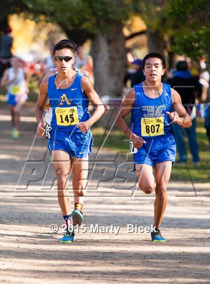 Thumbnail 2 in CIF State Cross Country Championships (D4 Boys Race) photogallery.