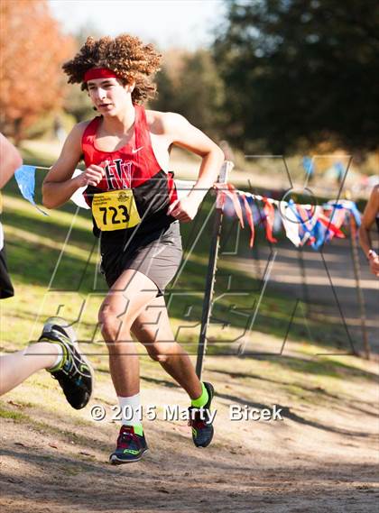Thumbnail 1 in CIF State Cross Country Championships (D4 Boys Race) photogallery.