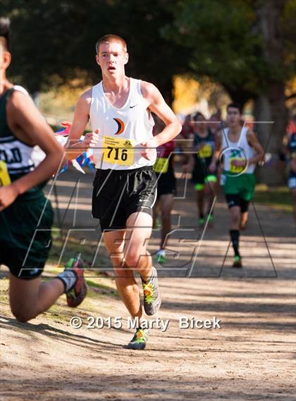 Thumbnail 3 in CIF State Cross Country Championships (D4 Boys Race) photogallery.