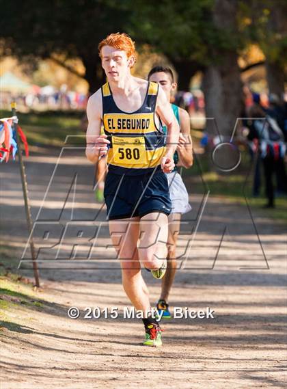 Thumbnail 2 in CIF State Cross Country Championships (D4 Boys Race) photogallery.
