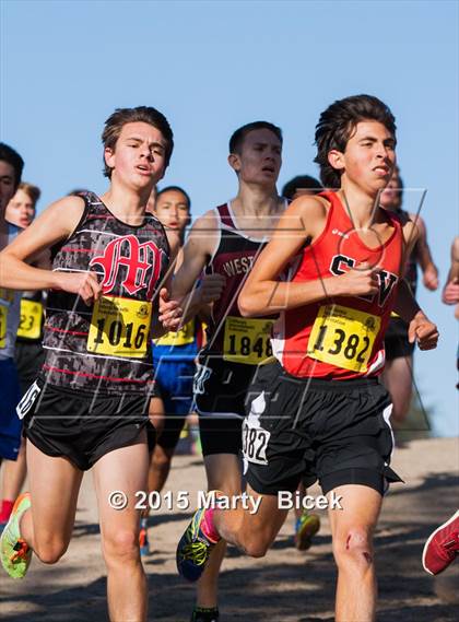 Thumbnail 3 in CIF State Cross Country Championships (D4 Boys Race) photogallery.