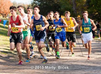 Thumbnail 3 in CIF State Cross Country Championships (D4 Boys Race) photogallery.