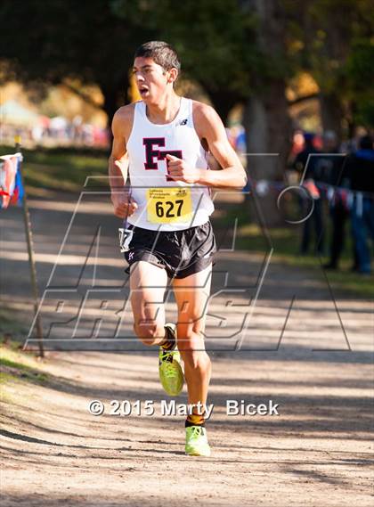 Thumbnail 1 in CIF State Cross Country Championships (D4 Boys Race) photogallery.