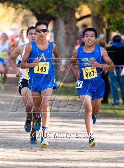 Thumbnail 1 in CIF State Cross Country Championships (D4 Boys Race) photogallery.