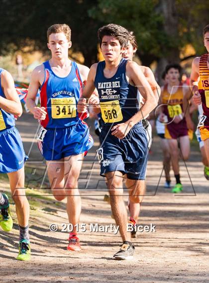 Thumbnail 2 in CIF State Cross Country Championships (D4 Boys Race) photogallery.