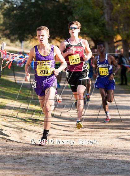 Thumbnail 1 in CIF State Cross Country Championships (D4 Boys Race) photogallery.