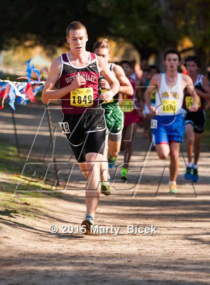Thumbnail 3 in CIF State Cross Country Championships (D4 Boys Race) photogallery.