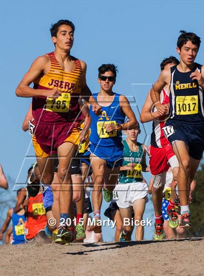 Thumbnail 2 in CIF State Cross Country Championships (D4 Boys Race) photogallery.