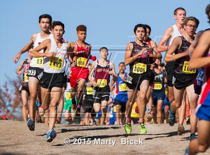 Thumbnail 2 in CIF State Cross Country Championships (D4 Boys Race) photogallery.
