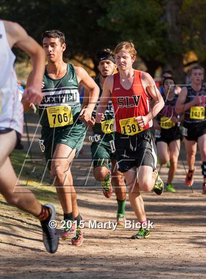 Thumbnail 1 in CIF State Cross Country Championships (D4 Boys Race) photogallery.