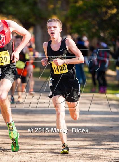 Thumbnail 2 in CIF State Cross Country Championships (D4 Boys Race) photogallery.
