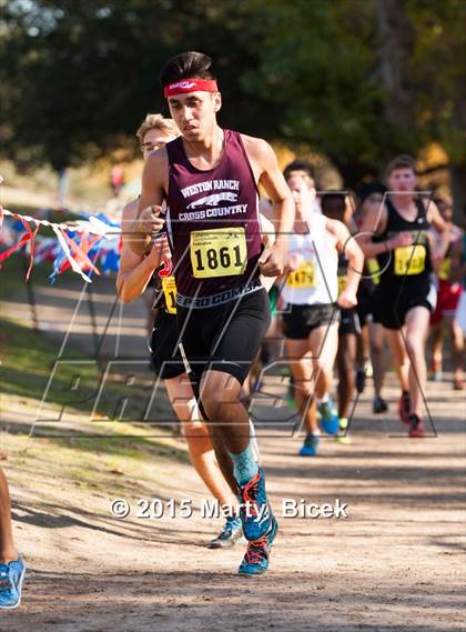 Thumbnail 3 in CIF State Cross Country Championships (D4 Boys Race) photogallery.