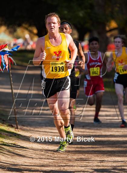 Thumbnail 1 in CIF State Cross Country Championships (D4 Boys Race) photogallery.