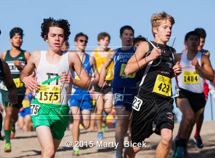 Thumbnail 1 in CIF State Cross Country Championships (D4 Boys Race) photogallery.