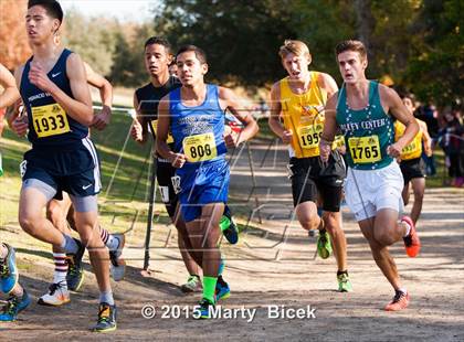 Thumbnail 1 in CIF State Cross Country Championships (D4 Boys Race) photogallery.