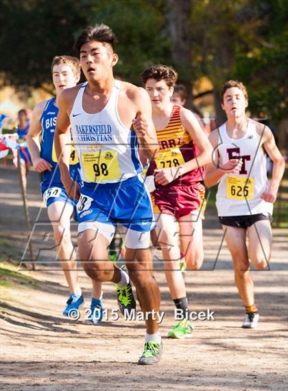 Thumbnail 2 in CIF State Cross Country Championships (D4 Boys Race) photogallery.