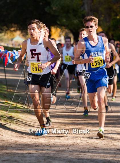 Thumbnail 3 in CIF State Cross Country Championships (D4 Boys Race) photogallery.