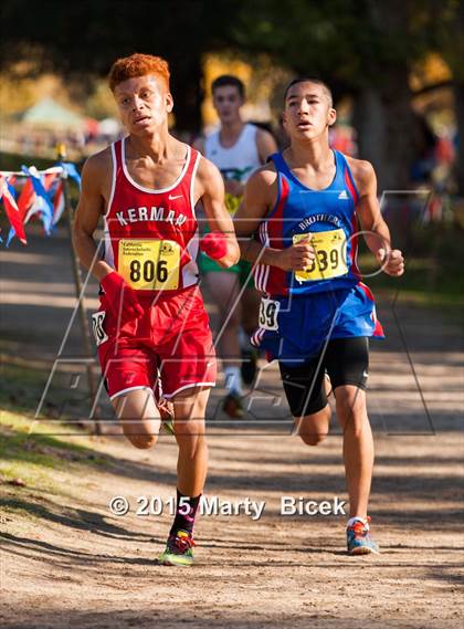 Thumbnail 3 in CIF State Cross Country Championships (D4 Boys Race) photogallery.