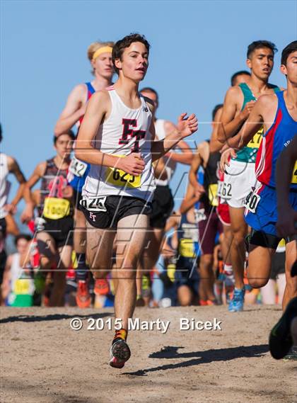 Thumbnail 3 in CIF State Cross Country Championships (D4 Boys Race) photogallery.