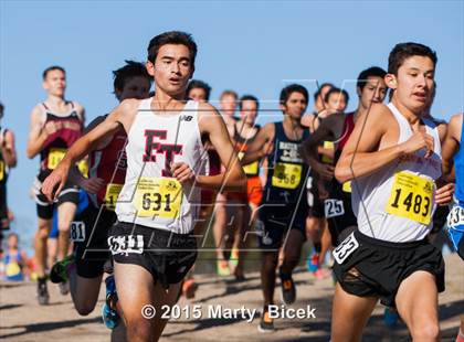 Thumbnail 3 in CIF State Cross Country Championships (D4 Boys Race) photogallery.