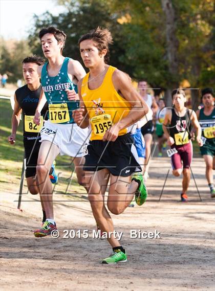 Thumbnail 1 in CIF State Cross Country Championships (D4 Boys Race) photogallery.